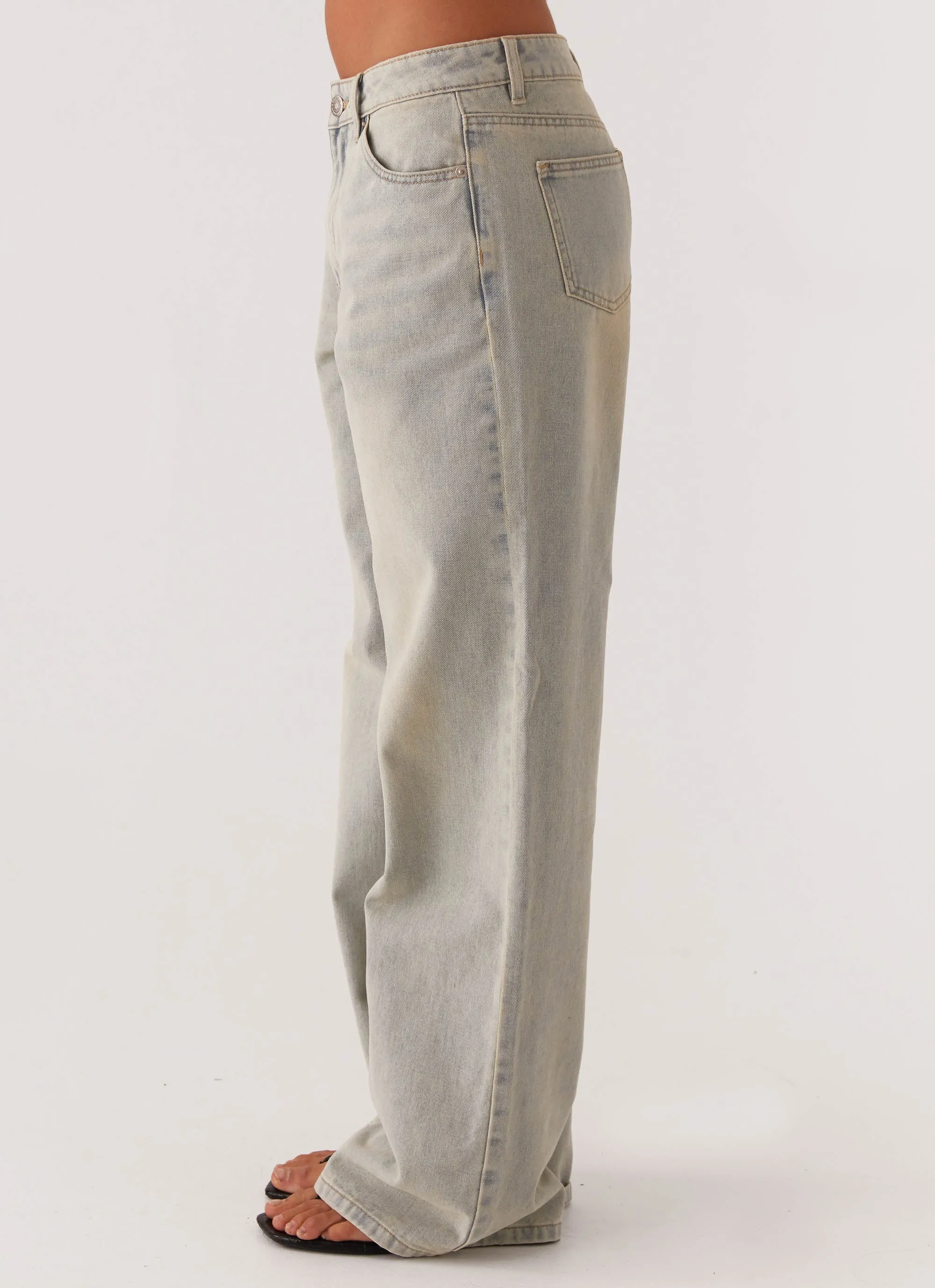 Smooth Comfort Keanna Low Rise Denim Jeans - Vintage