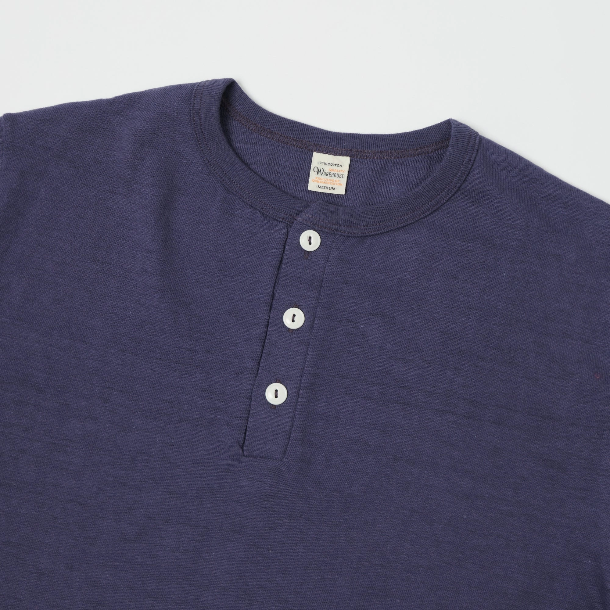 Pre Shrunk Fabric Warehouse & Co 4601 Henley T-Shirt - Navy