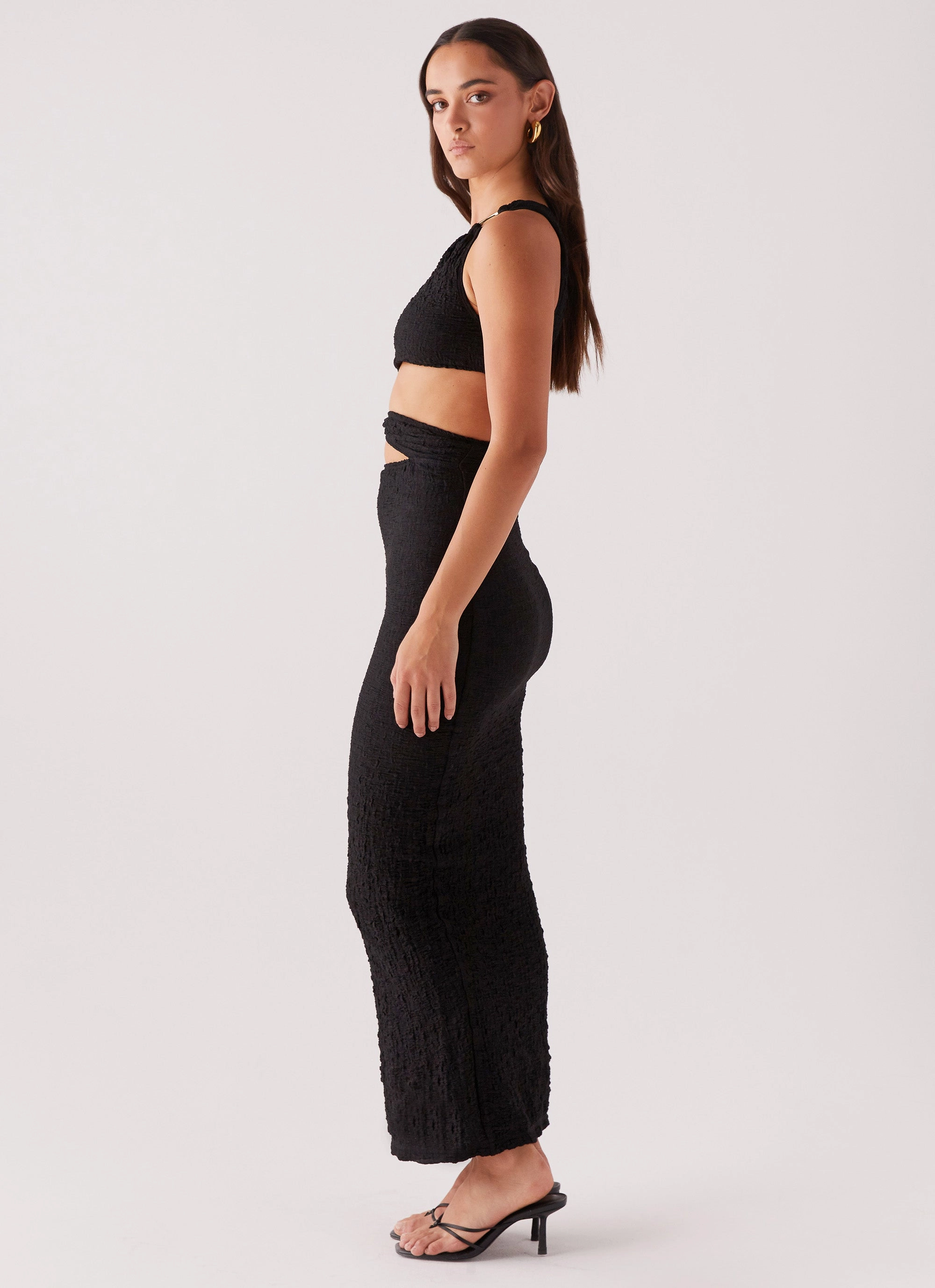 North Haven Maxi Dress - Black Smart Detail