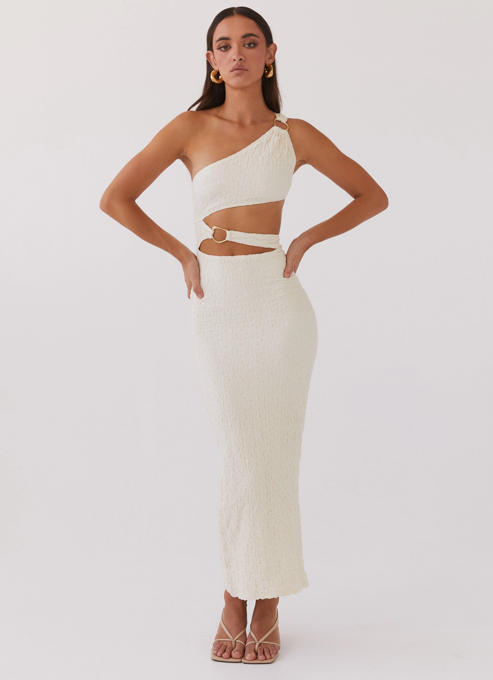 North Haven Maxi Dress - Ivory Wave Urban Classic