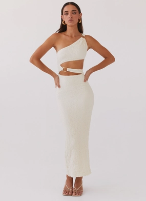 North Haven Maxi Dress - Ivory Wave Urban Classic