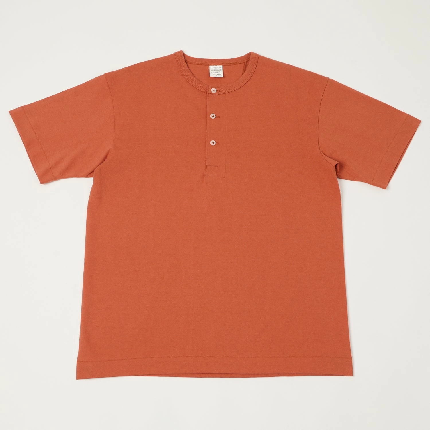 A Vontade Henley T-Shirt - Sunburn Red Casual Chic Look sale season