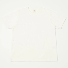 TexturedWeavePattern Sleeveless freedom Jackman Dotsume T-Shirt - Off White