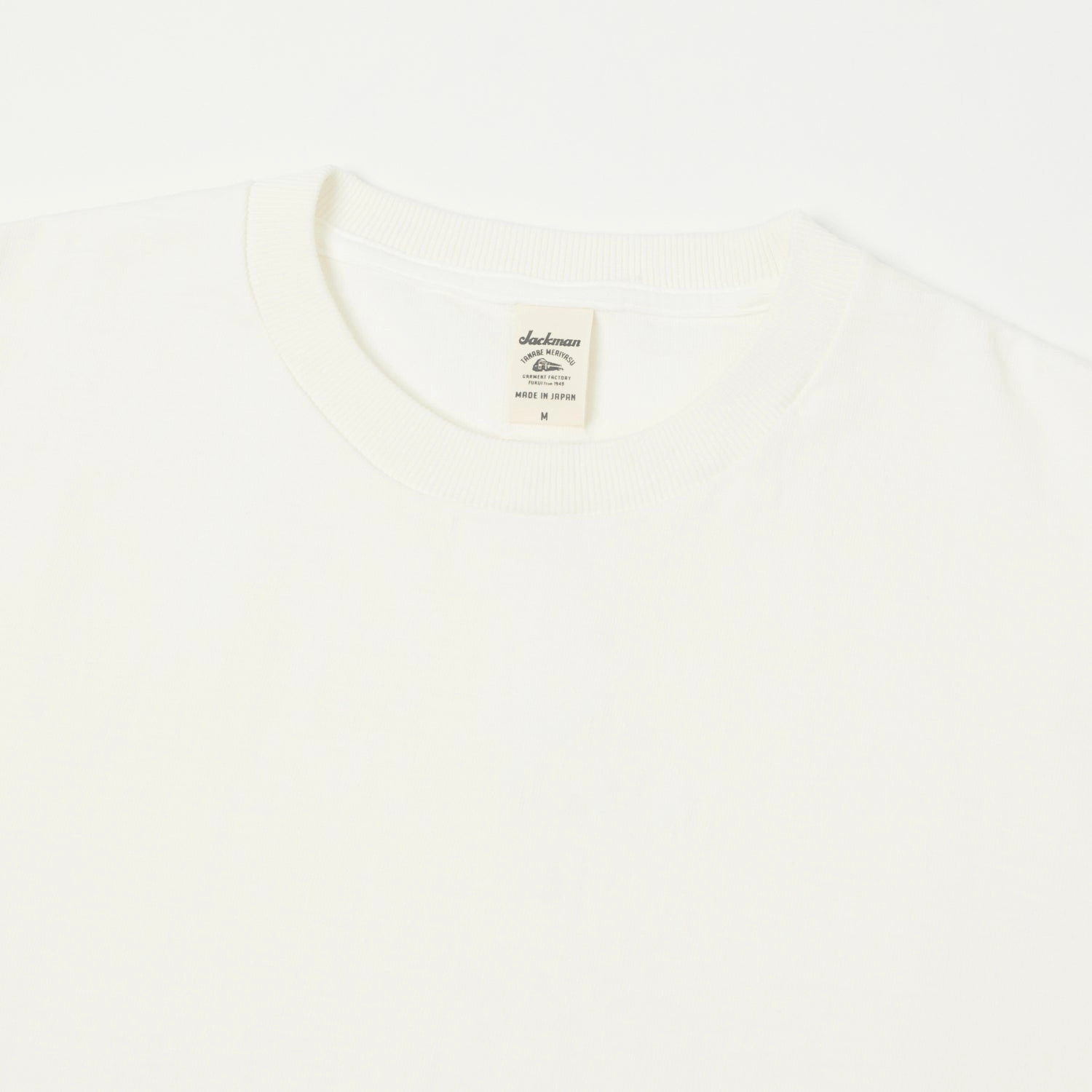 Light and Breathable LowImpact Manufacturing Jackman Dotsume T-Shirt - Off White