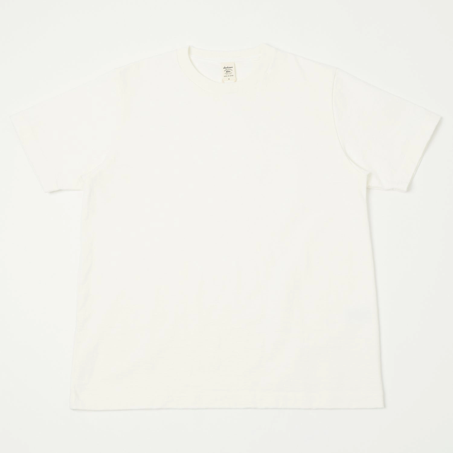 TexturedWeavePattern Sleeveless freedom Jackman Dotsume T-Shirt - Off White