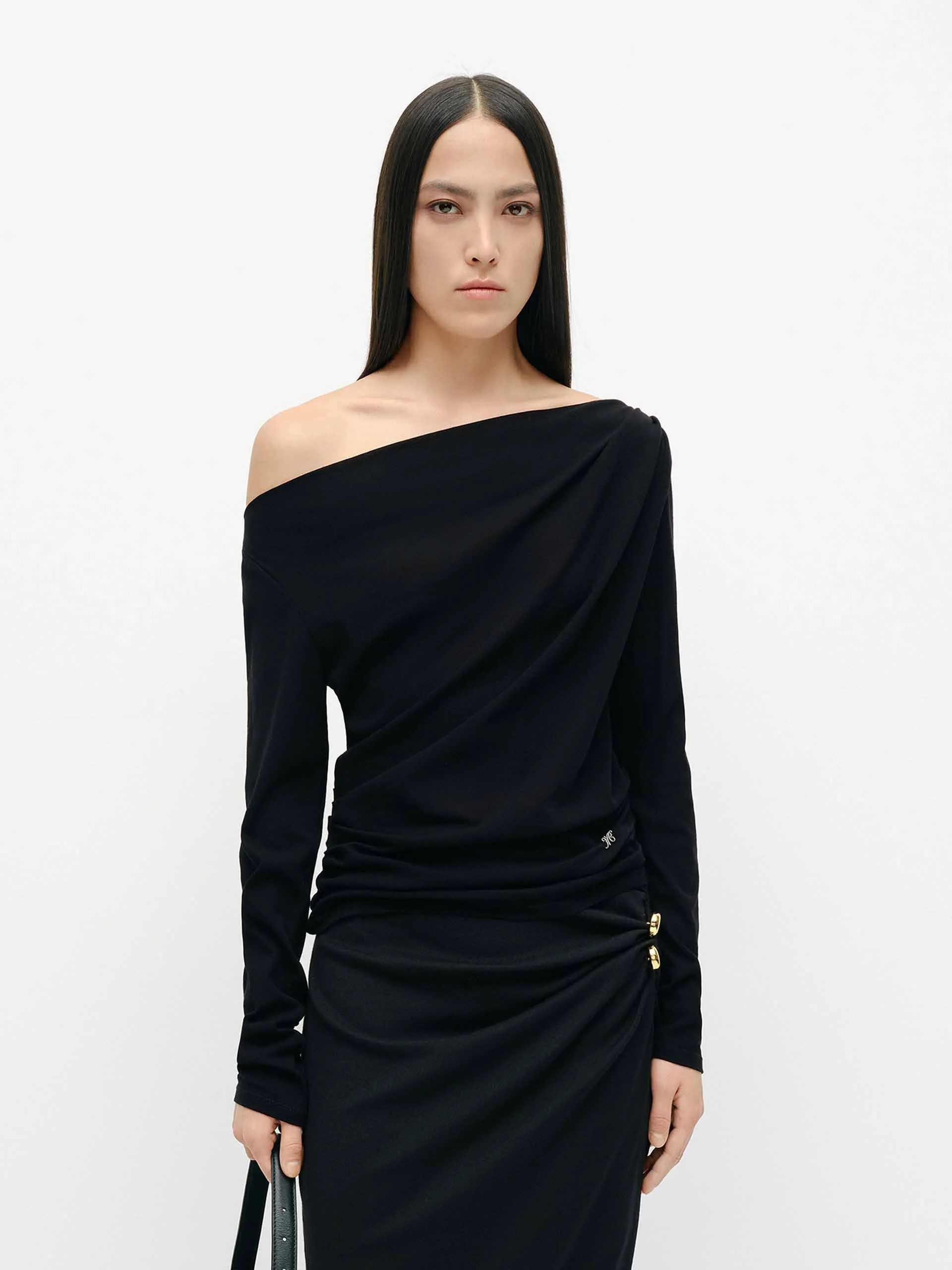 Off Shoulder Cotton Top Plus Size