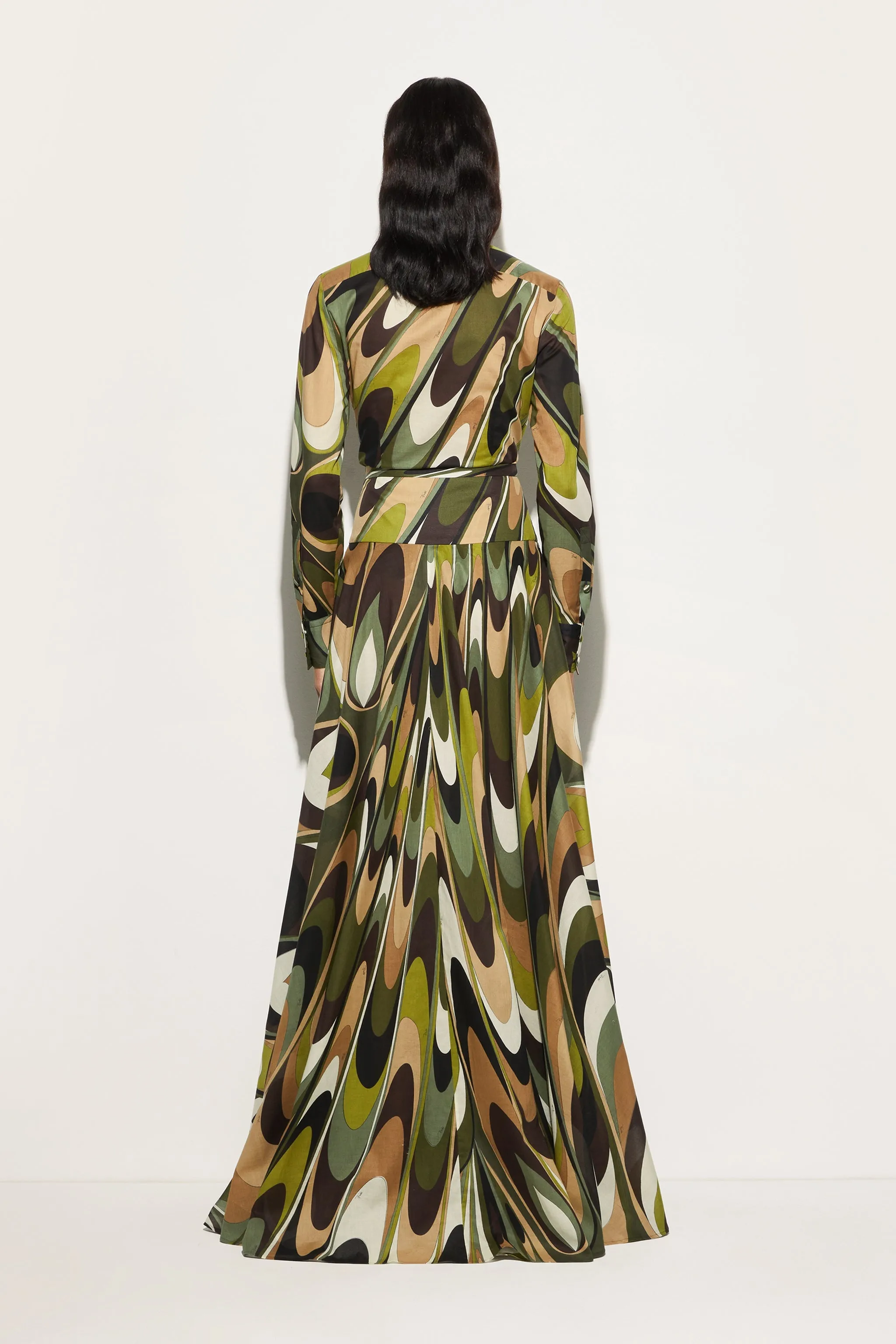 Onde Print Cotton Shirt Backpacking Trip On-The-Go Style