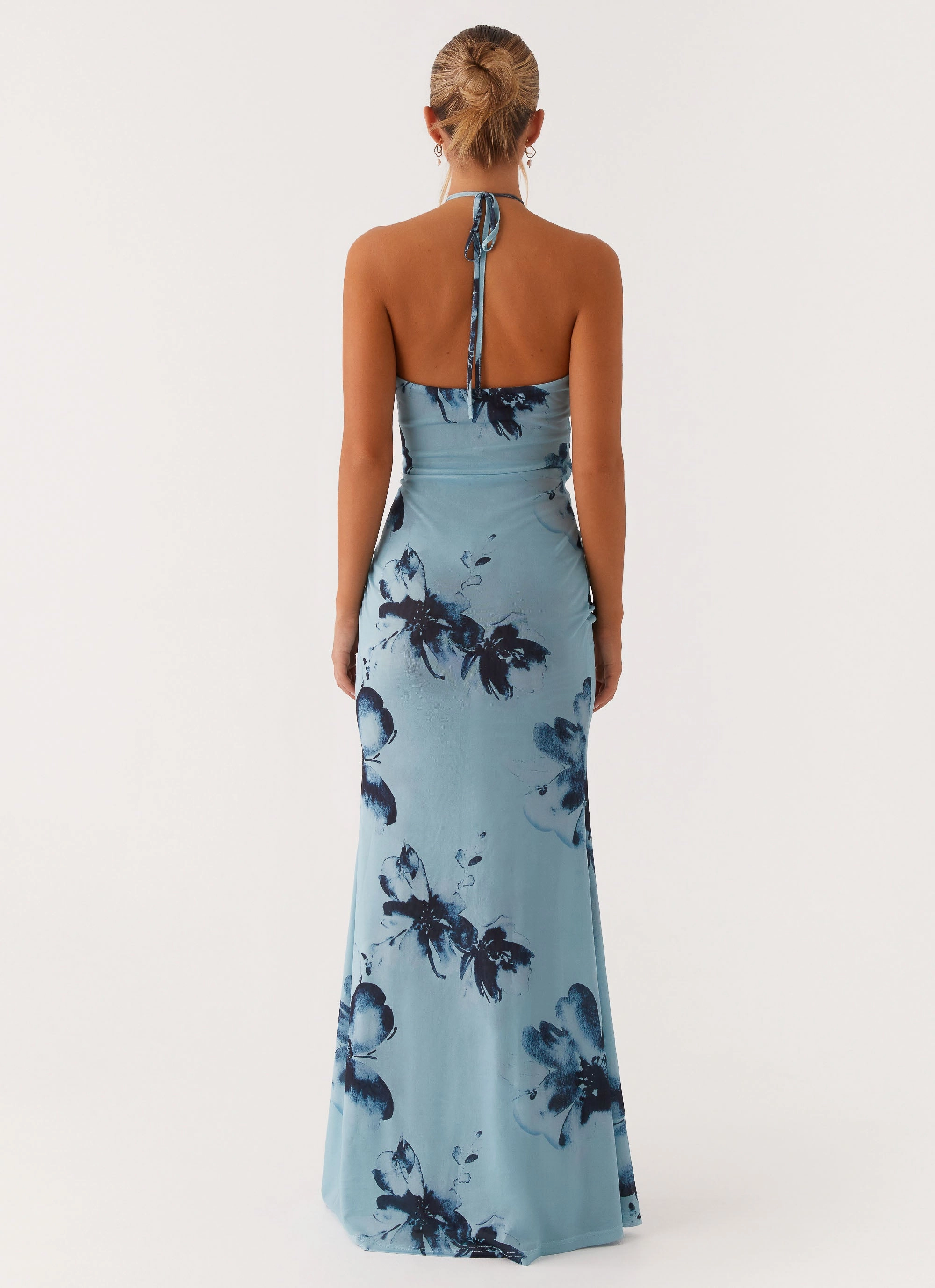 Day Ready Look Antonia Maxi Dress - Black Blue Floral