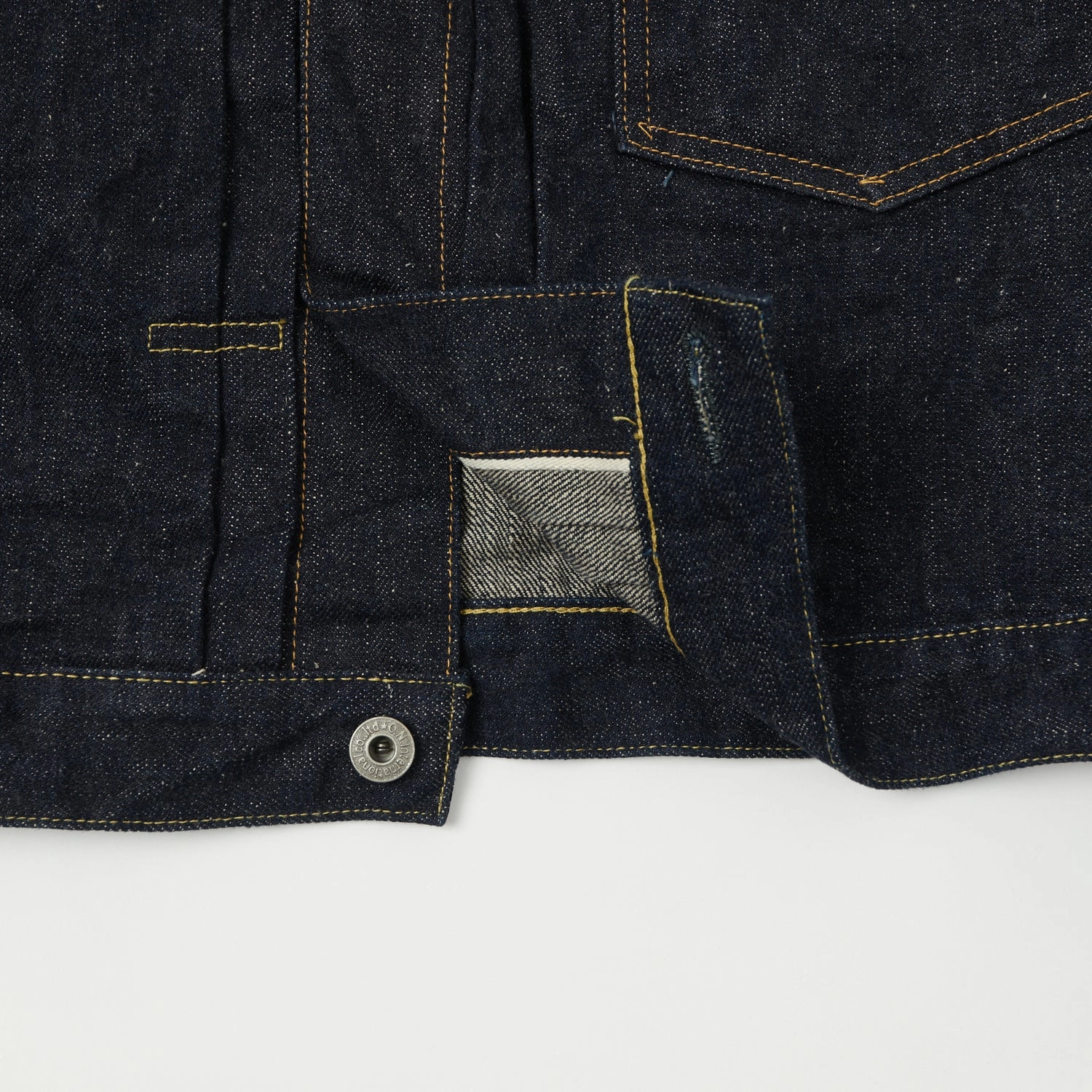design train journey ONI Denim 01507-NI 16.5oz Natural Indigo Type-I Denim Jacket - One Wash