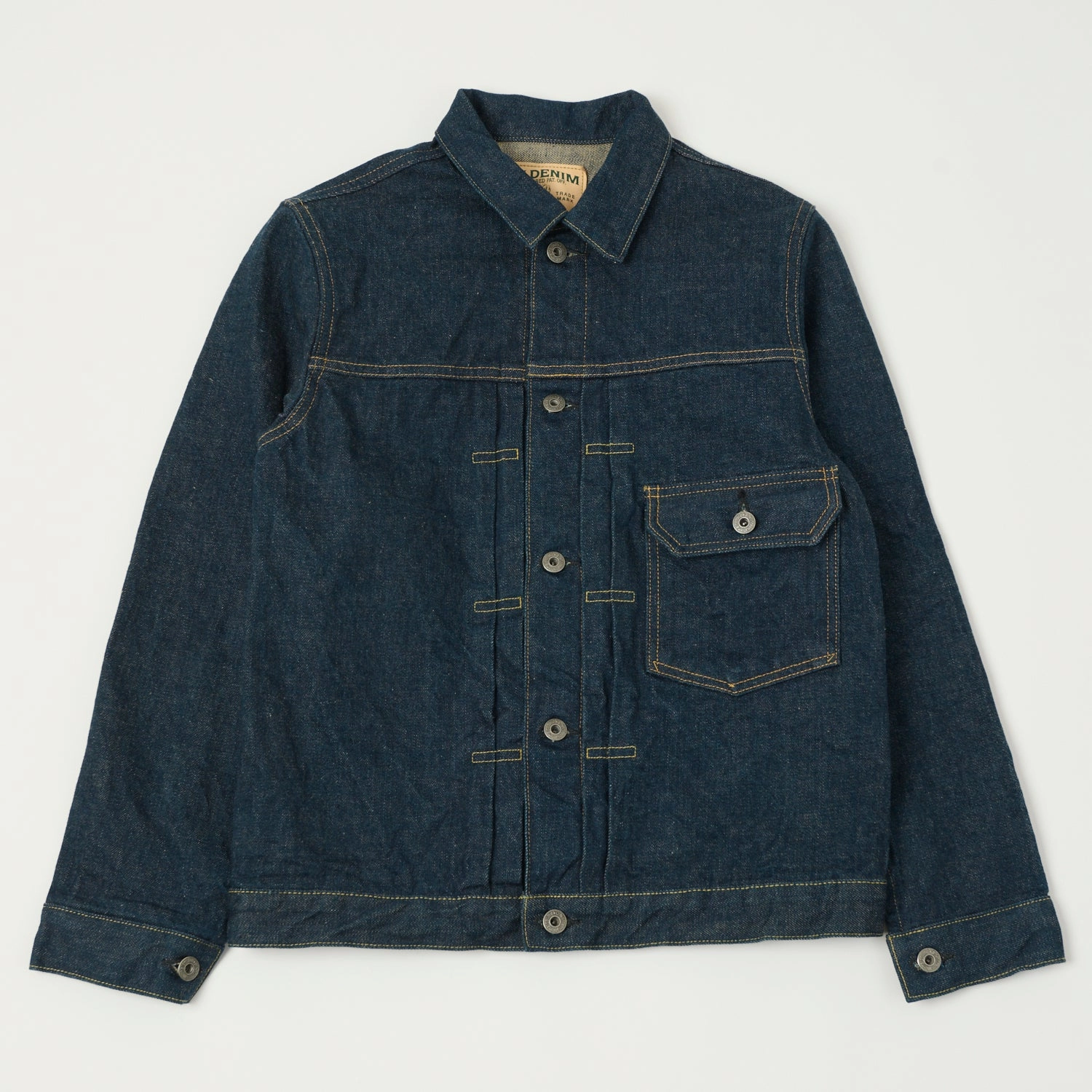 Function First ONI Denim 01507L Ishikawadai 15oz Type-I Denim Jacket - One Wash