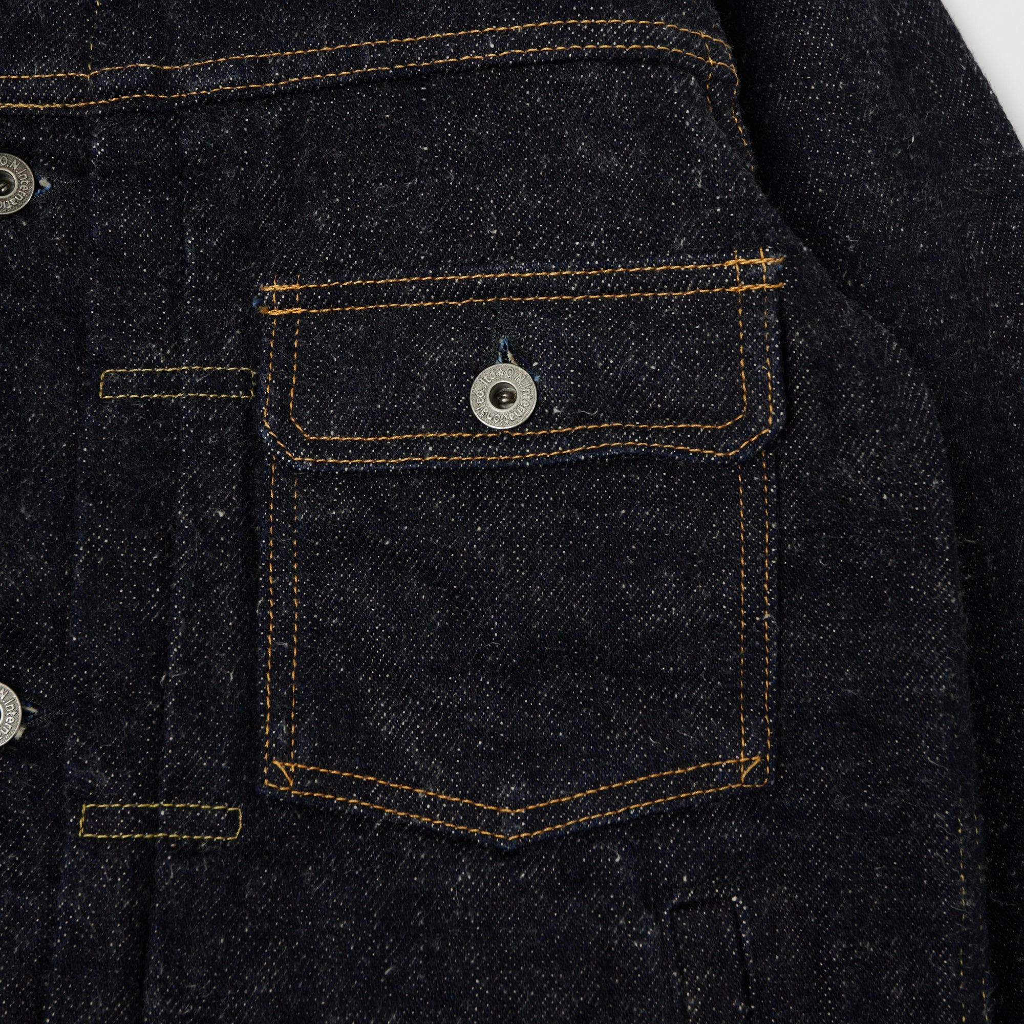 ONI Denim 02516P-DIZR 'Deep Indigo Secret Denim' 20oz. Type II Denim Jacket - Rinsed Quilted Lining