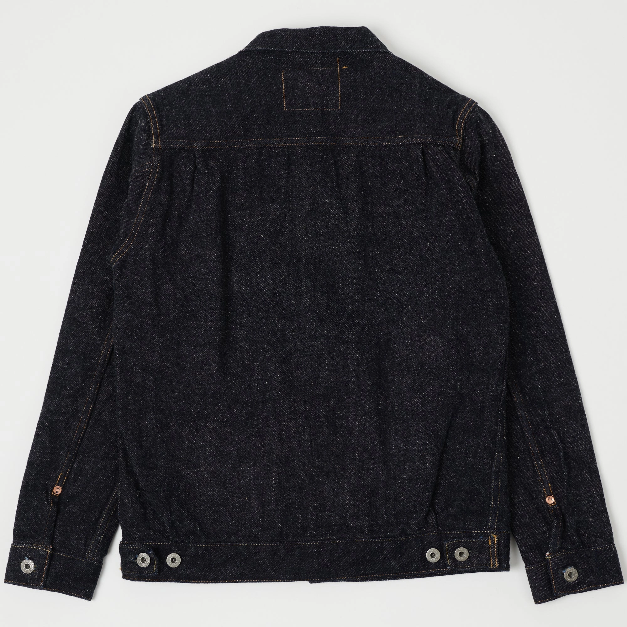 ONI Denim 02516P-DIZR 'Deep Indigo Secret Denim' 20oz. Type II Denim Jacket - Rinsed men's fashion Non Irritating Collar