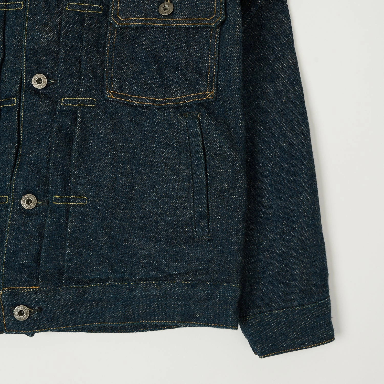 ONI Denim 02516PZR-BEG 'Beige Weft' Type II Denim Jacket - One Wash Change