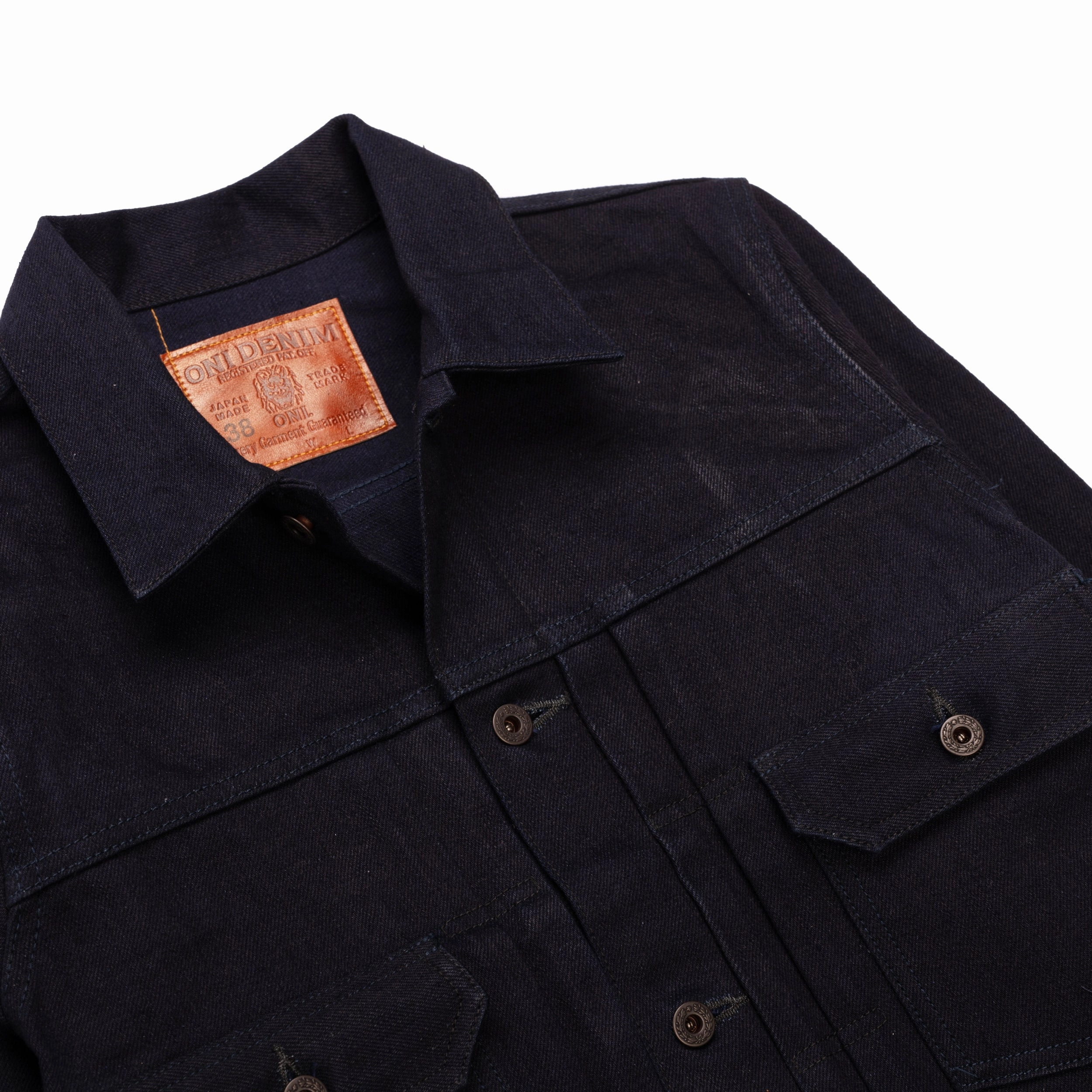 ONI Denim 02517HOX Type II Jacket - Indigo Duck Canvas Noise Free Material Fresh Layer