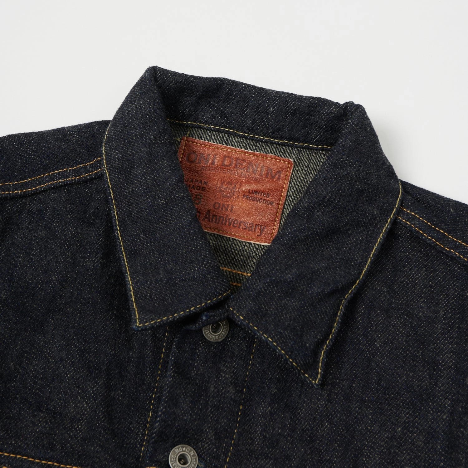 Applaud DualVentilation Zippers ONI Denim 02527P 20th Anniversary Blue Cast Type III Denim Jacket - Rinsed