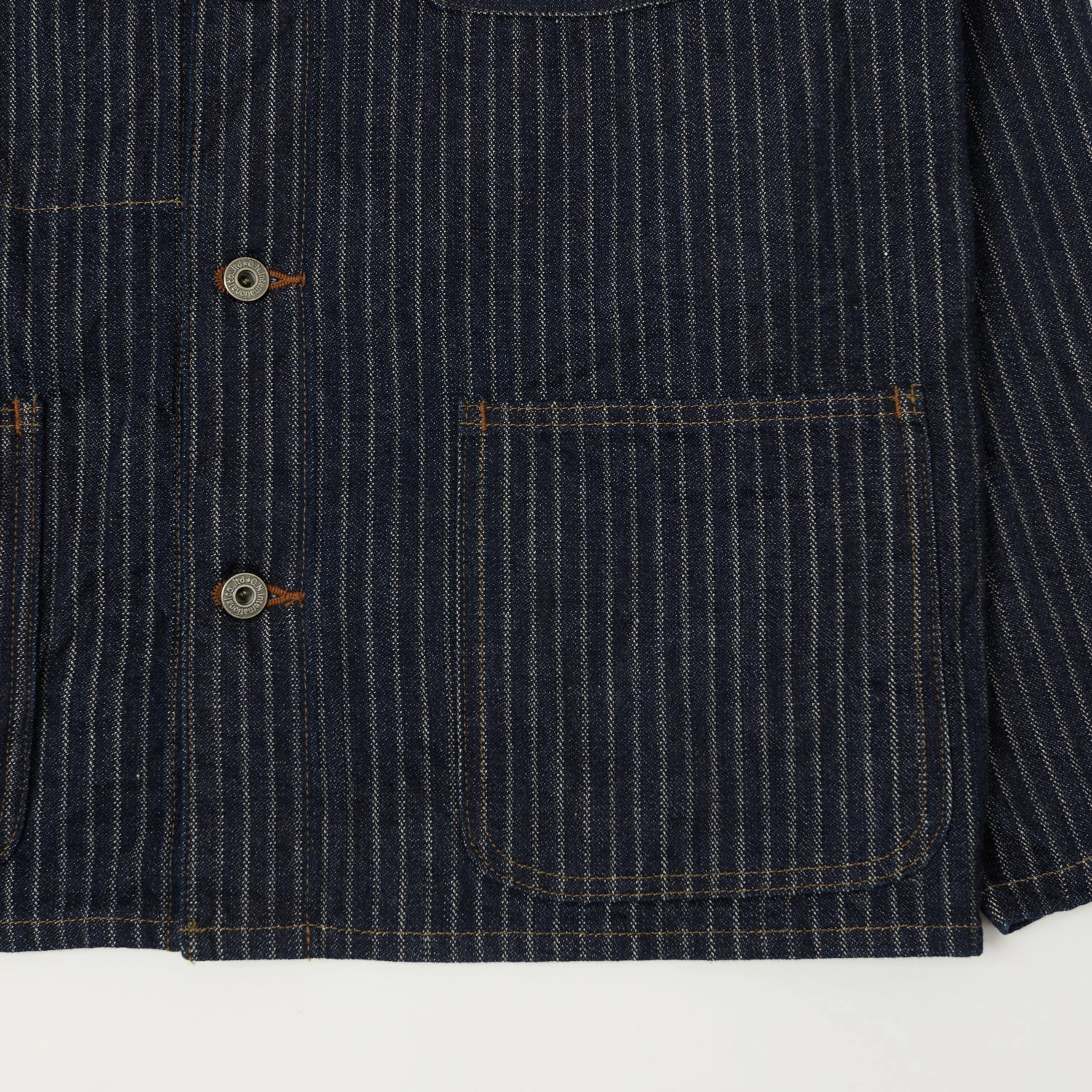 heirloom UltraLight Packable Design ONI Denim 03501-HJS 12oz Drop Needle Coverall Jacket - One Wash