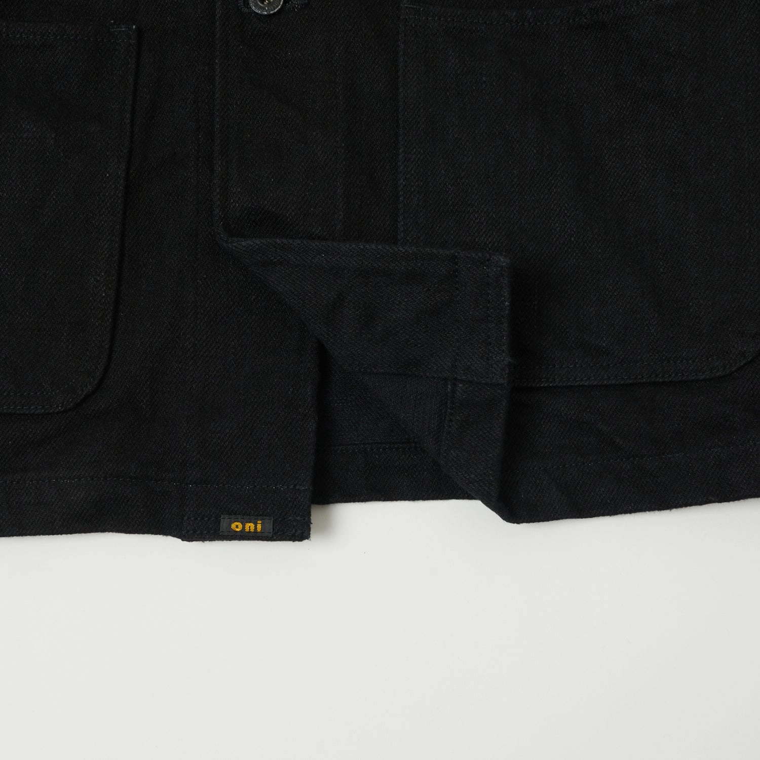 Resilient Touch ONI Denim 03502ZR-BKBK 'Secret Denim' Coverall Jacket - Rinsed - Black