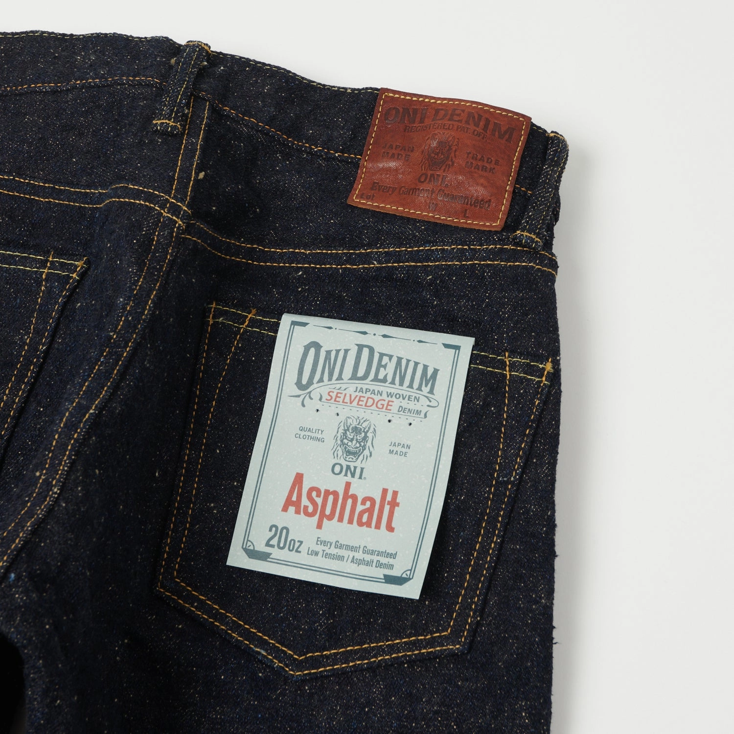 Smooth Creative Look Adult Fashion Student Outfit Streetwear Fan ONI Denim 622 'Asphalt' 20oz Regular Tapered Jean - One Wash