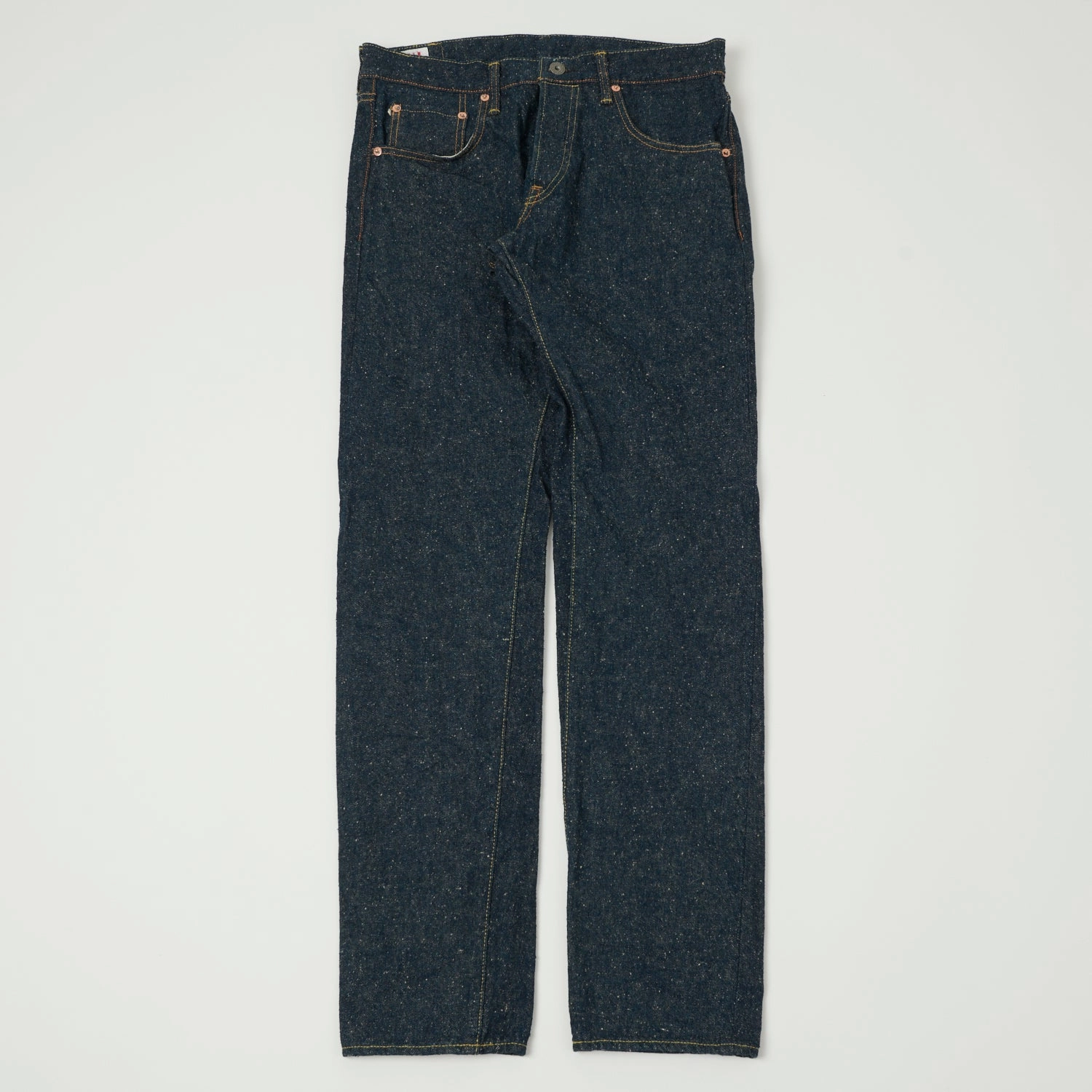 Neutral Vibrant Chill Outfit Flat Lock Stitching ONI Denim 622-CCD 'Crushed Concrete Denim' 15oz Regular Tapered Jean - One Wash