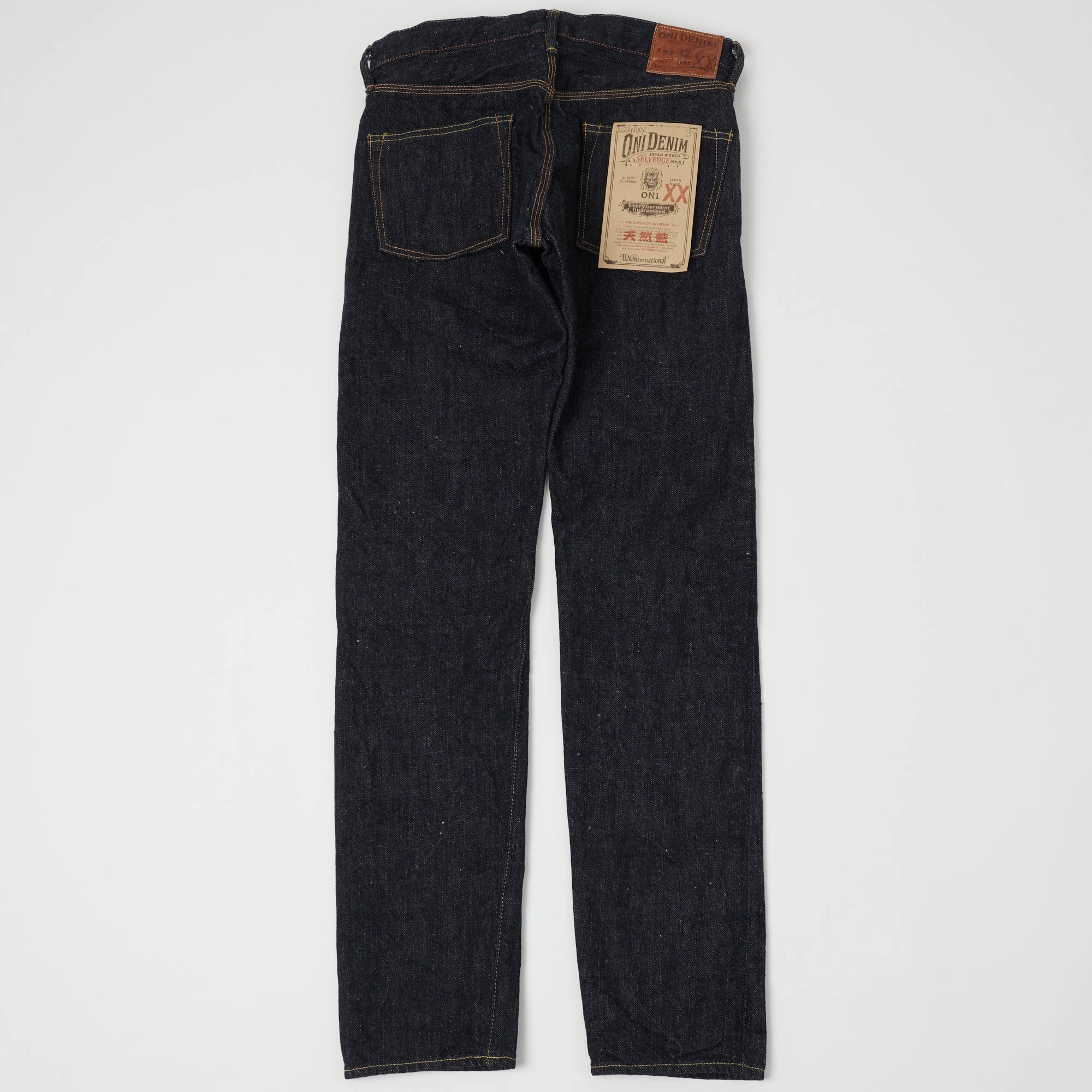 Artist Vibe Smooth Textured Versatile Shopping Day ONI Denim 622NIXX 17oz Natural Indigo Regular Tapered Jean - One Wash