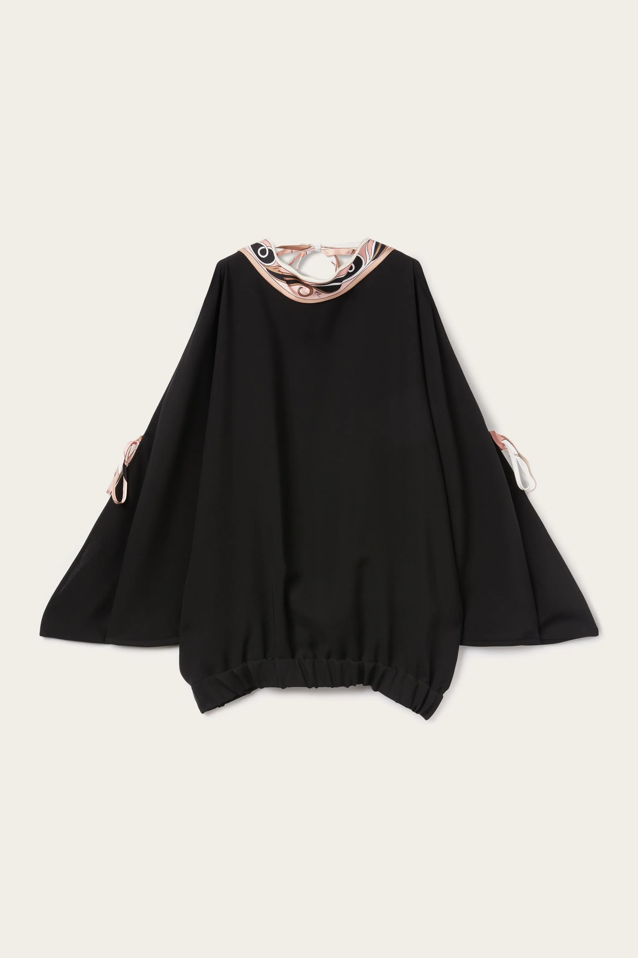 Cocktail Event Open-Shoulder Blouse with Printed Details