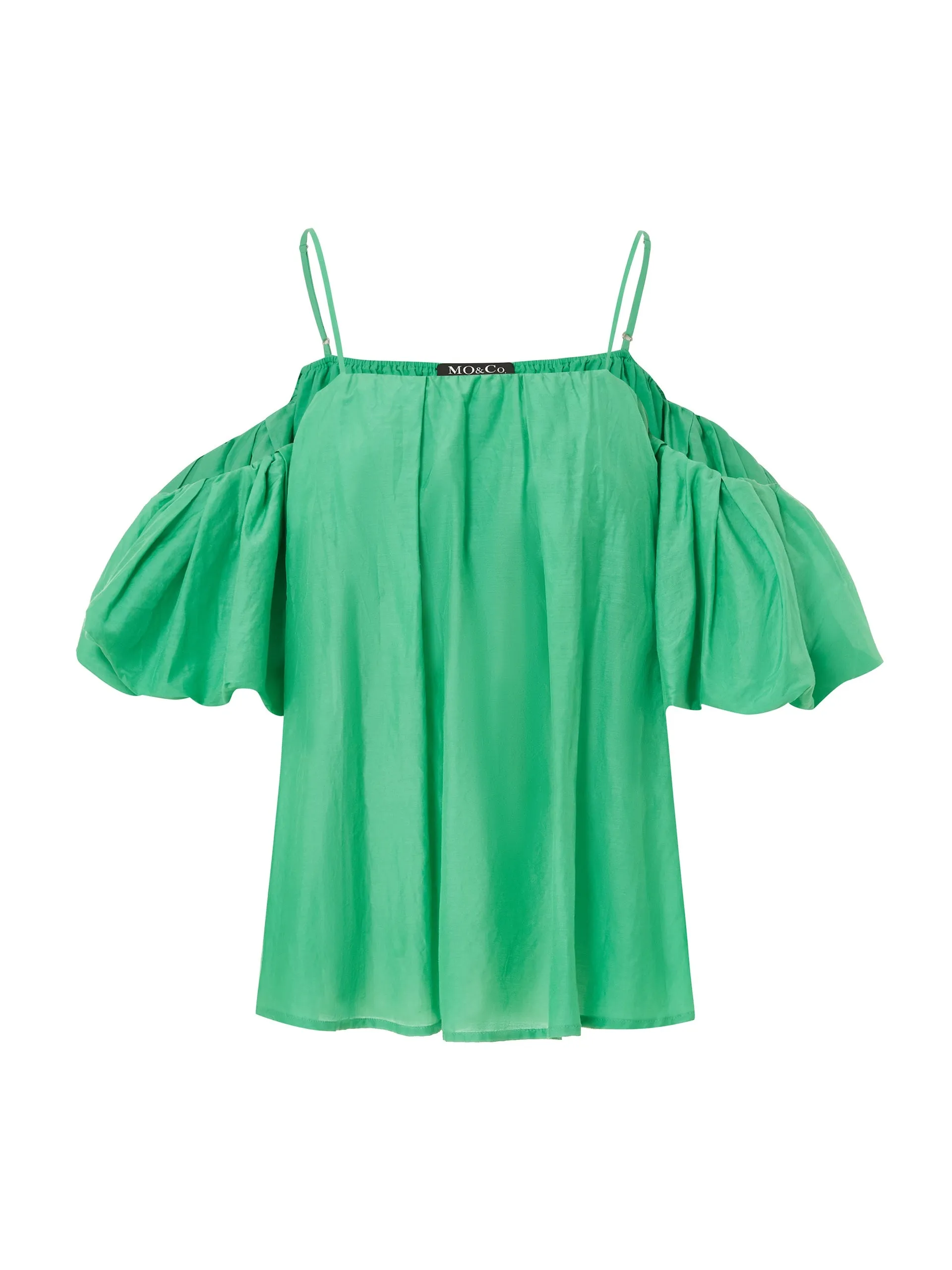 Round Collar Dynamic Design Open Shoulder Cami Top