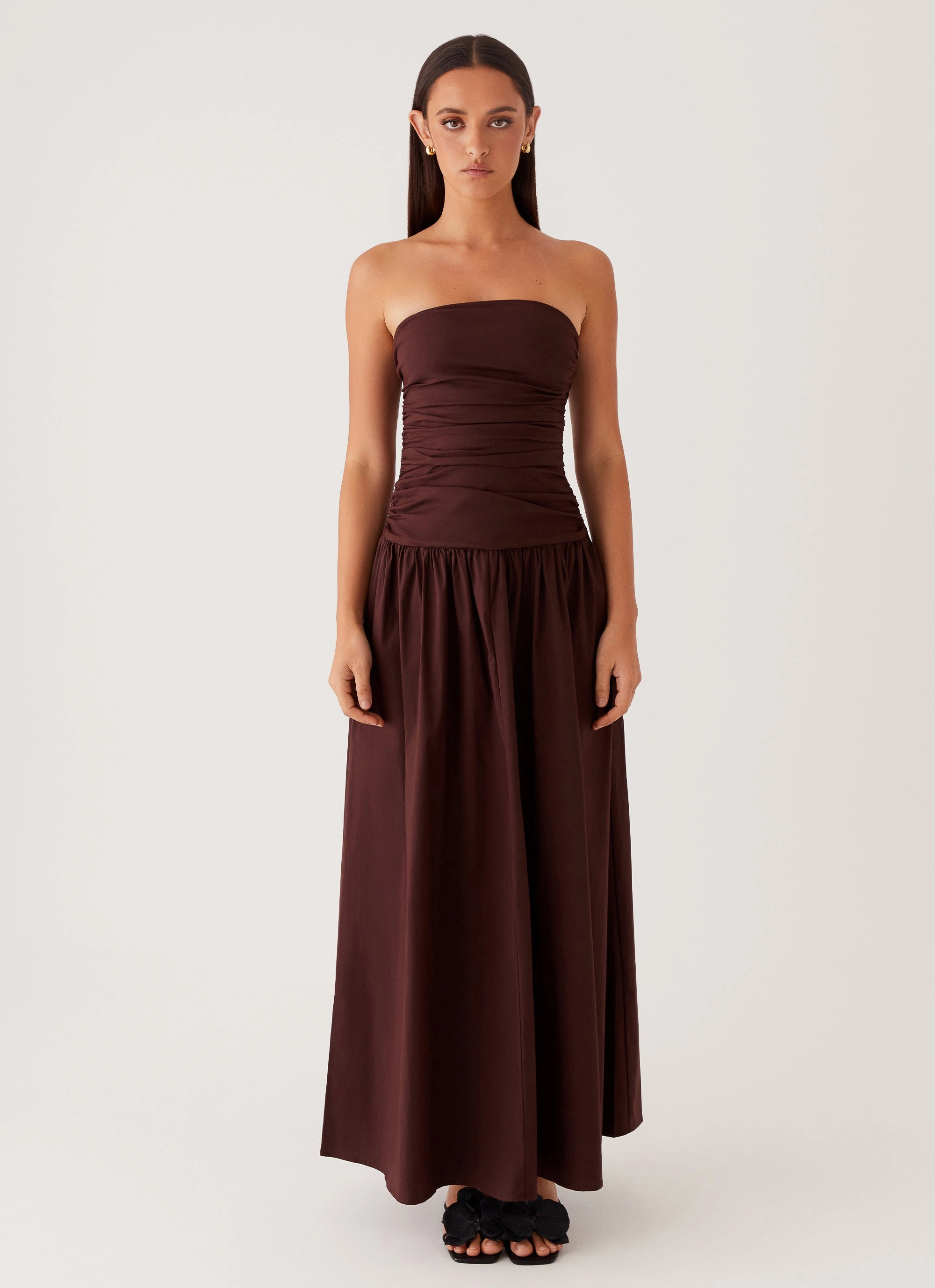 Feather Light Carmel Maxi Dress - Brown