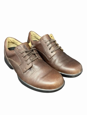 Leather Casual Men's Lace Up Oxford - Medium In Brown