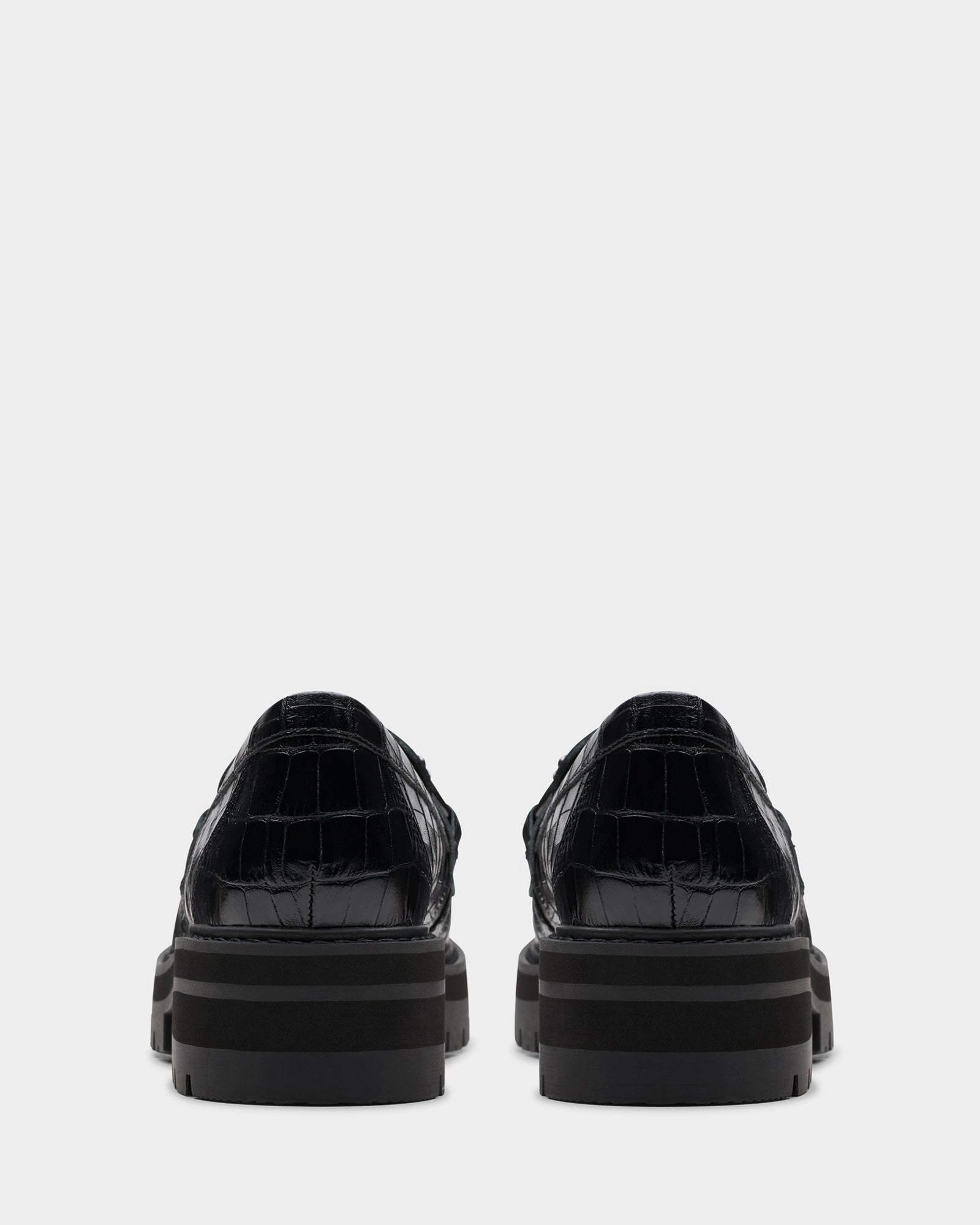 Wide Steps Orianna Bit Black Croc