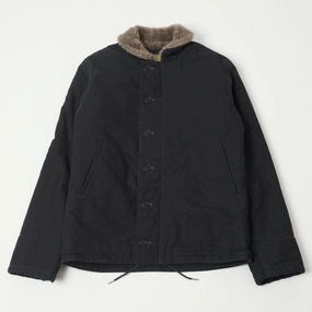 Buzz Rickson's U.S. Navy N-1 Deck Jacket - Navy Printed countryside