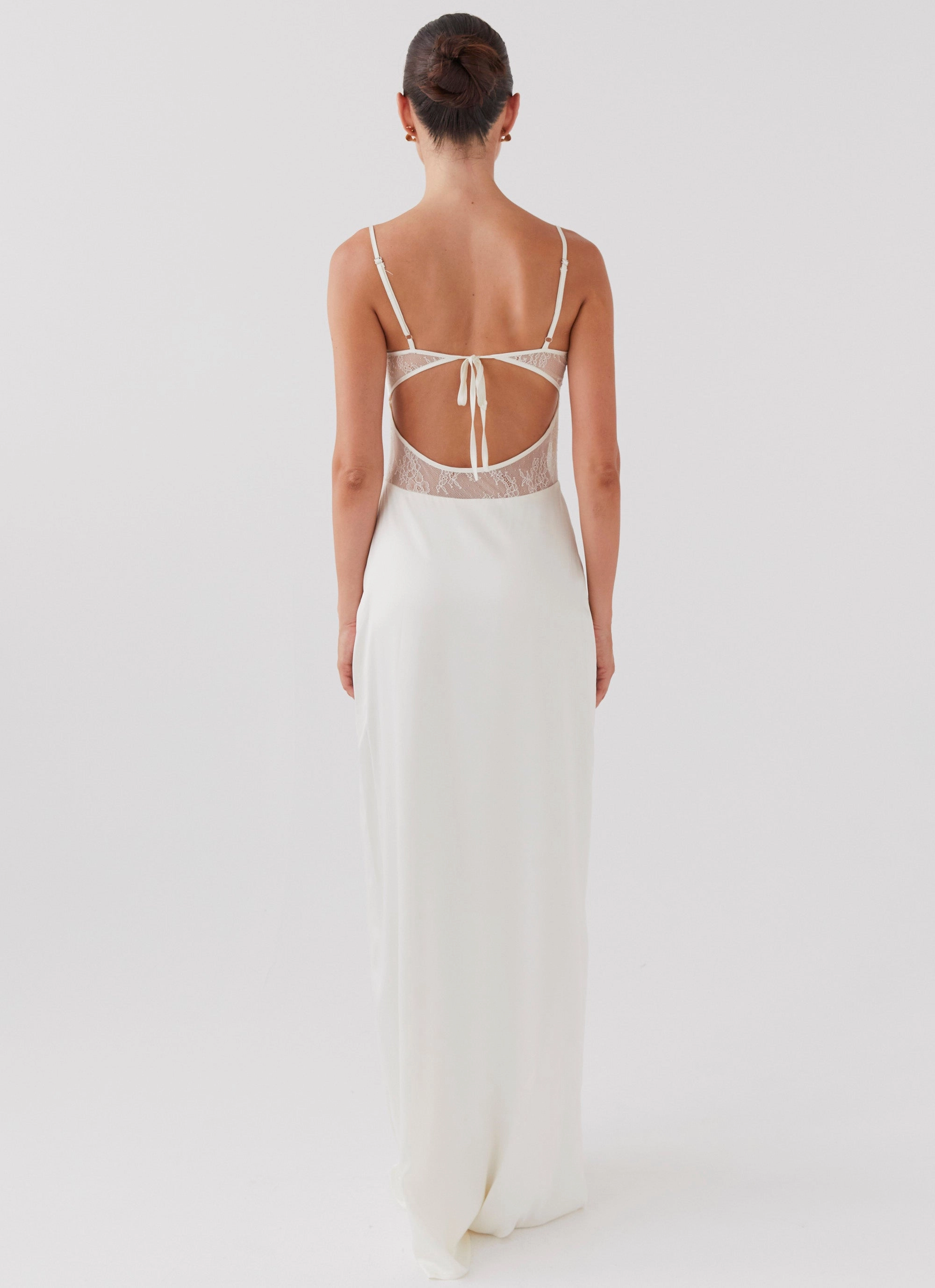 Palais Royale Lace Maxi Dress - Antique Slim-fit