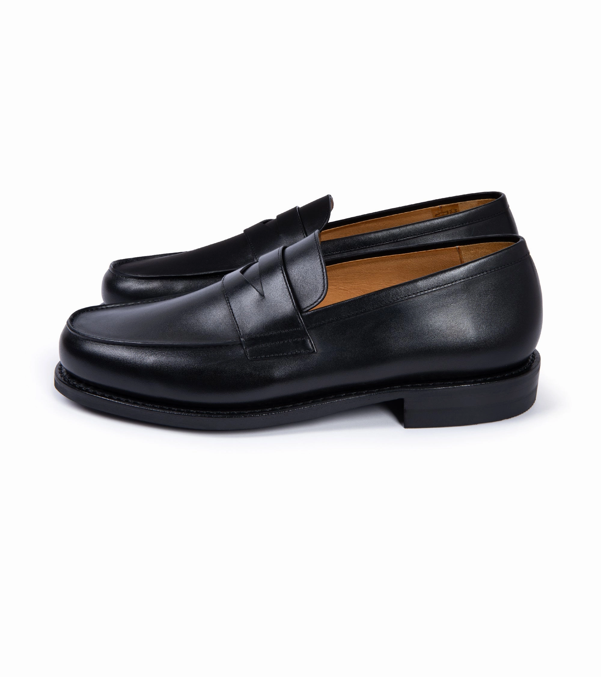 Patent Shine Clean Style Paraboot Adonis Leather Loafer: Noir