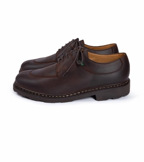 Paraboot Avignon Nubuck Shoe: Dark Brown Trendy