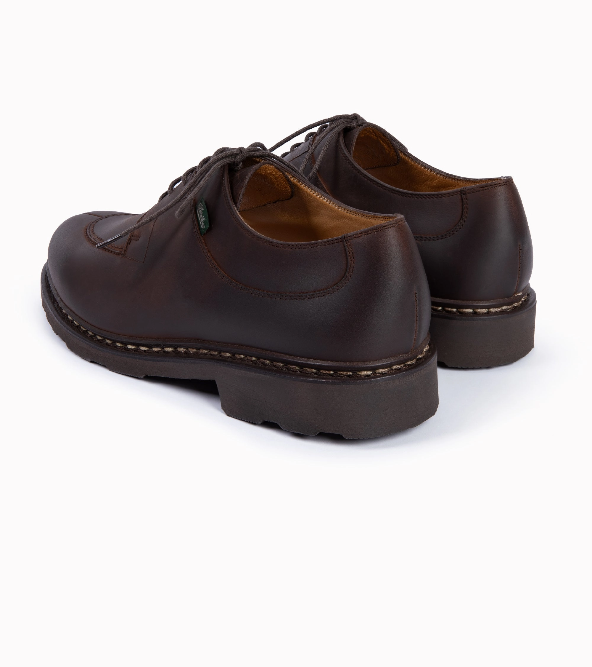 Paraboot Avignon Nubuck Shoe: Dark Brown Narrow Room