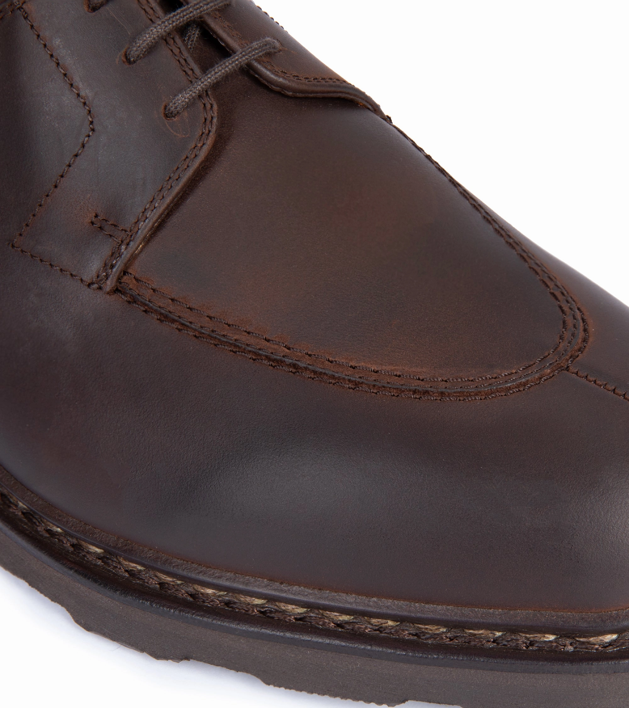 Matte Style Paraboot Avignon Nubuck Shoe: Dark Brown
