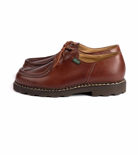 Daily Tasks Paraboot Michael Leather Shoe: Marron