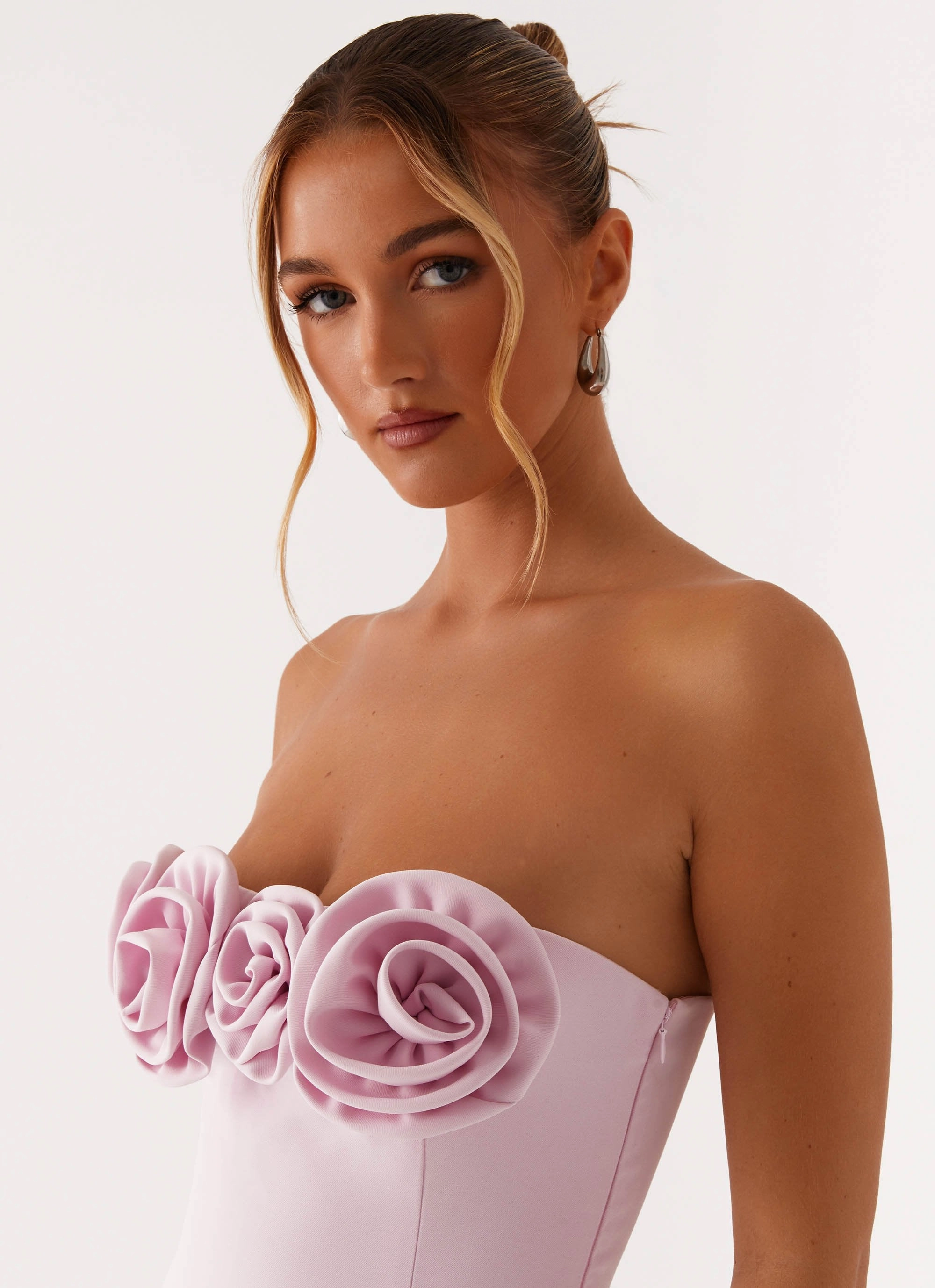 Patsie Strapless Mini Dress - Pink Clean Cut Everyday Look