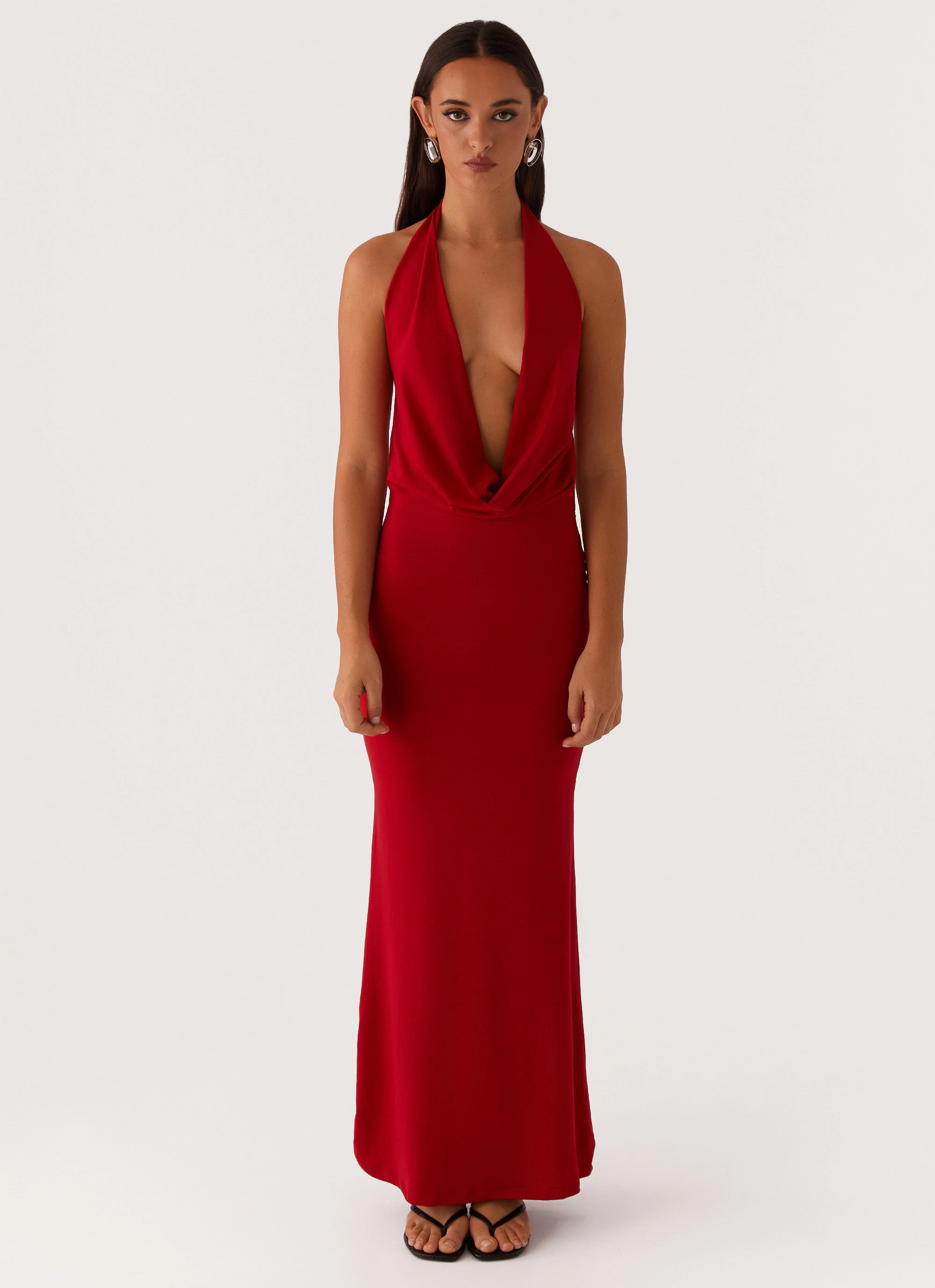 Dedicated Maxi Dress - Red Bright Bloom