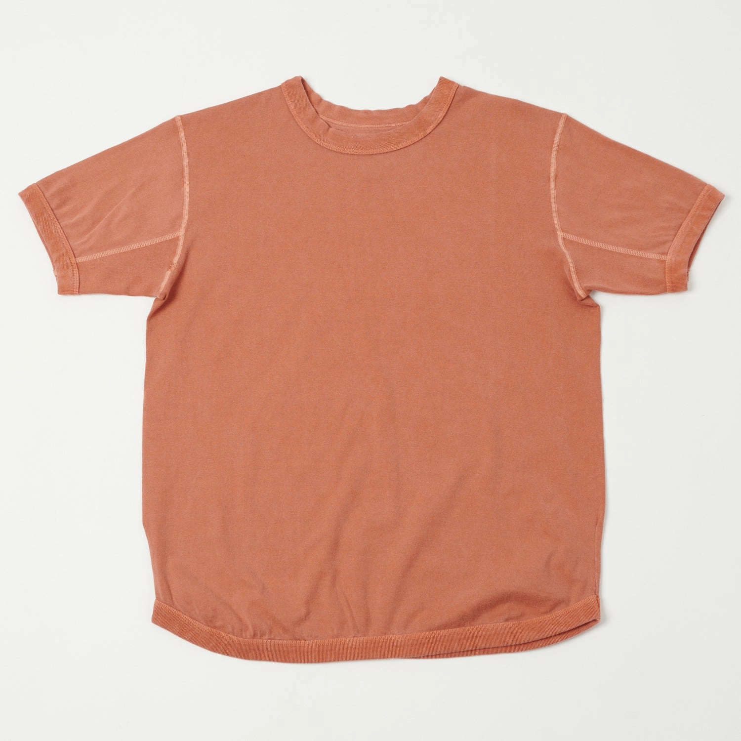 Casual Layer Full Count 5222 Flat Seam Heavyweight T-Shirt - Brown