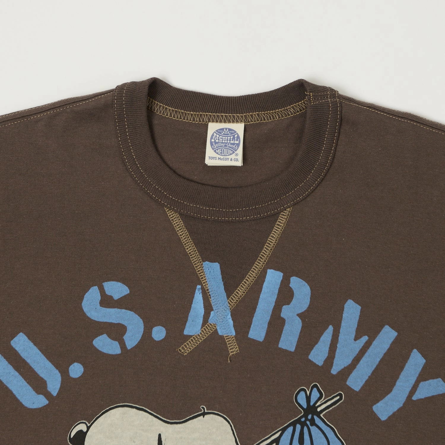 Practical Design TOYS McCOY Snoopy 'U.S. Army Aviation Co' T-Shirt - Dark Charcoal