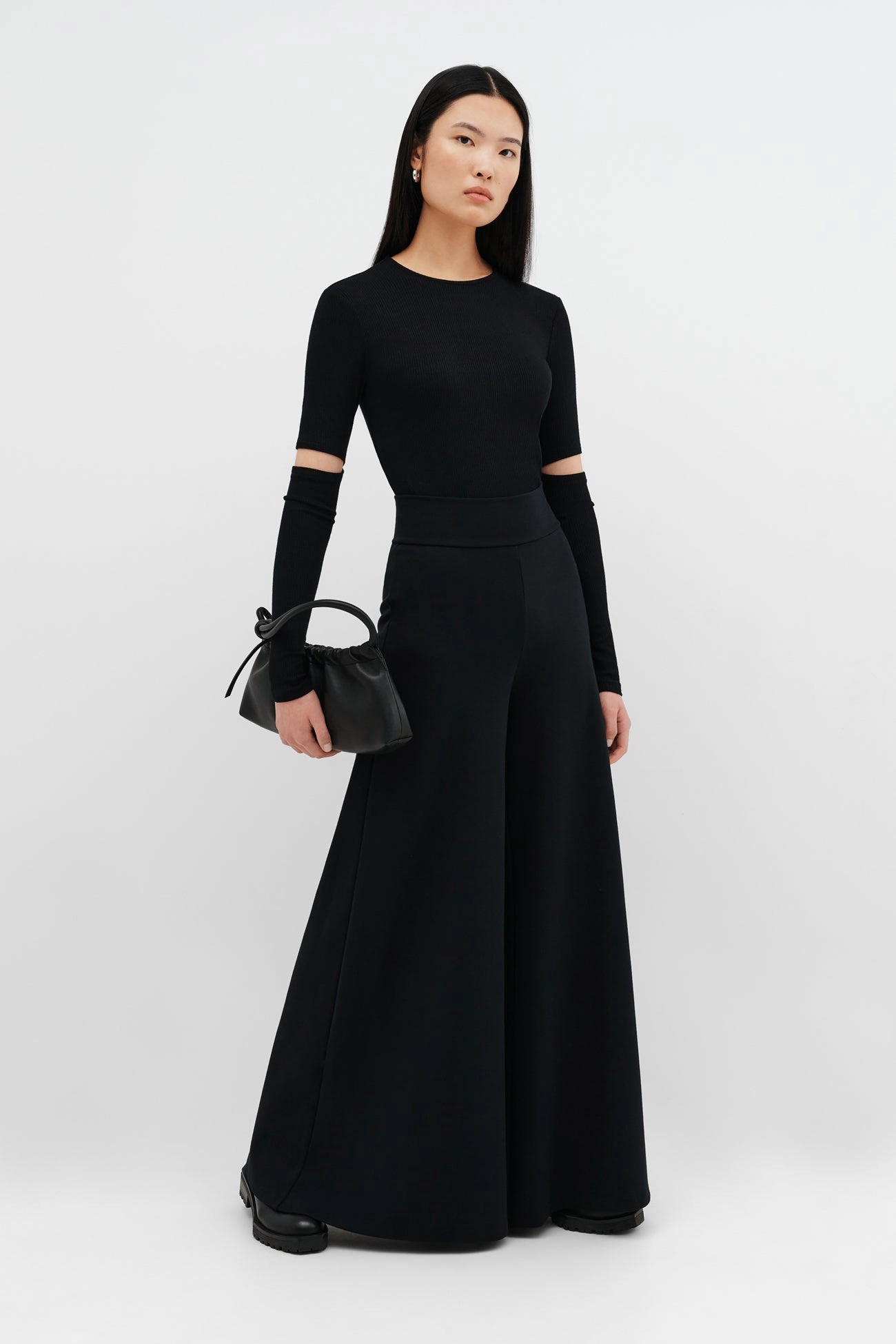 High low hem Clean Aesthetic Petite Georgia Pants