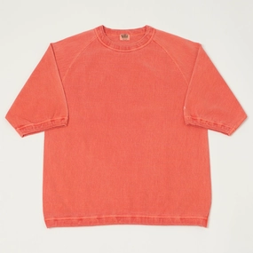 Dubbleworks Heavy Fabric Pigment Raglan Tee - Orange Sleek Performance Tagless Comfort
