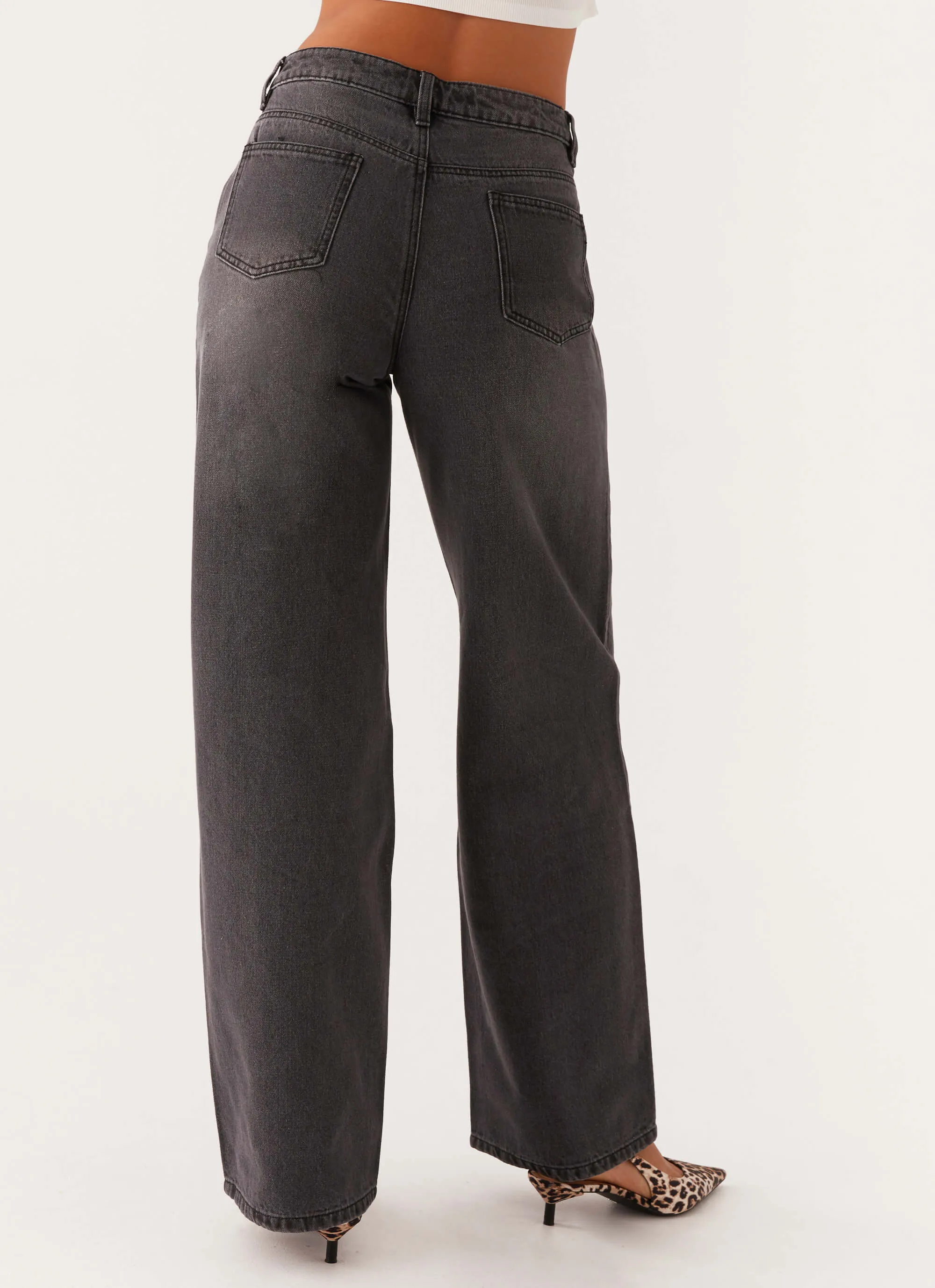 Keanna Low Rise Denim Jeans - Charcoal Style Element Go-to Wear