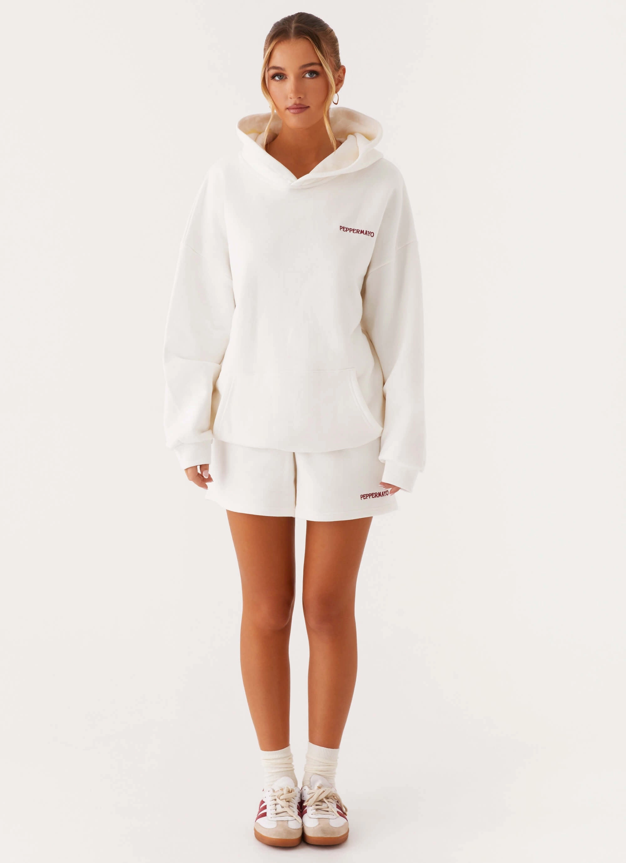 Signature Oversized Hoodie - Ivory Feminine Line