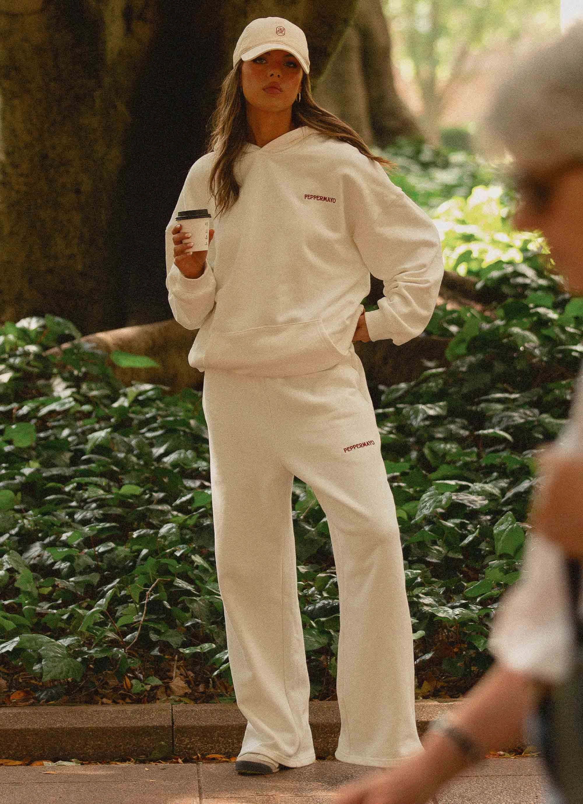 Signature Oversized Hoodie - Ivory WrinkleResistantFinish