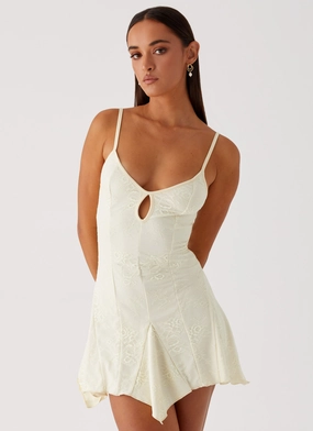 Surry Mini Dress - Yellow Casual Fit