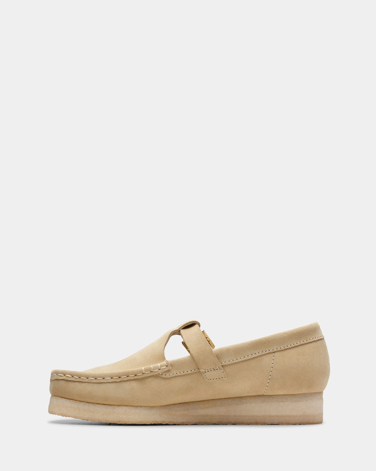 Wallabee Tbar Maple Suede Light Lane Woven Leather