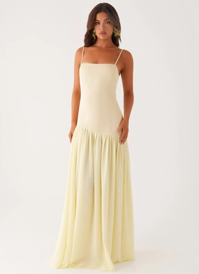 Easy Comfort Look Refined Style Asteria Maxi Dress - Yellow