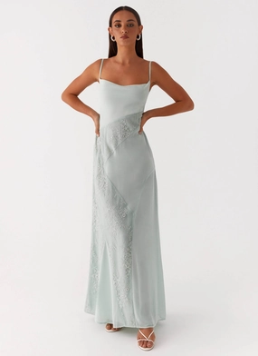 Soft and Chic Gabriana Maxi Dress - Sage