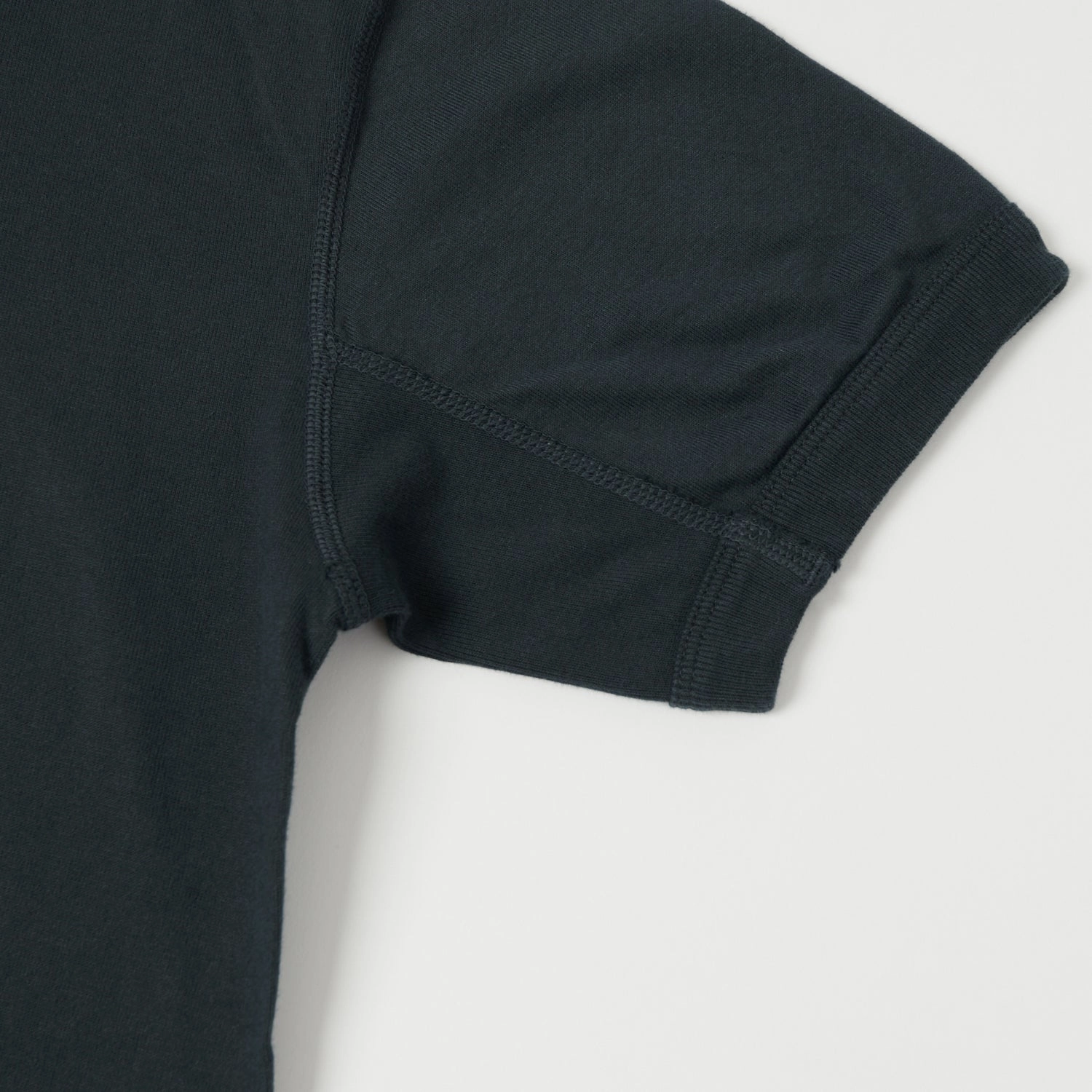 Full Count 5222H Flat Seam Heavyweight Henley - Ink Black All-Weather Wear DurableStitching